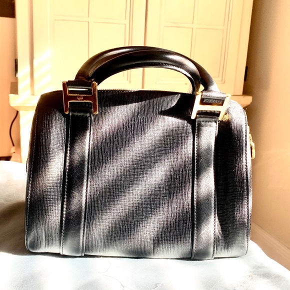 MCM Black Boston FIRM bag Handbag Purse - Picture 10 of 14